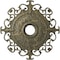 Ekena Millwork Orleans Medallion (Canopies up to 8 1/4"), 38 3/8"OD x 6 5/8"ID x 2 7/8"P, Witch Hazel Crackle CM38OLWHC - alternate 1